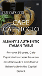 Mobile Screenshot of cafecapriccio.com